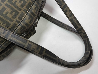 FENDI Zucka Pattern Fendi Boston Bag Zucca Tote Bag