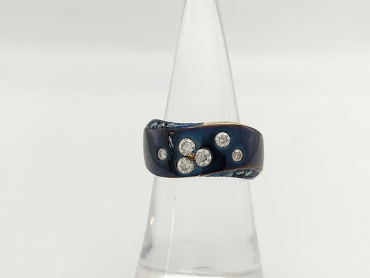 SOUTHERN CROSS D0.11/0.40ct K18 11.6g Ring 
