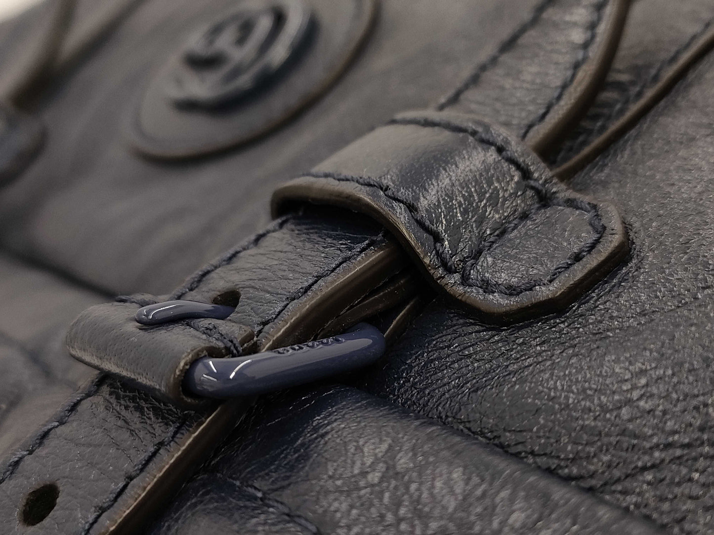 GUCCI Drawstring Tote Bag, Navy