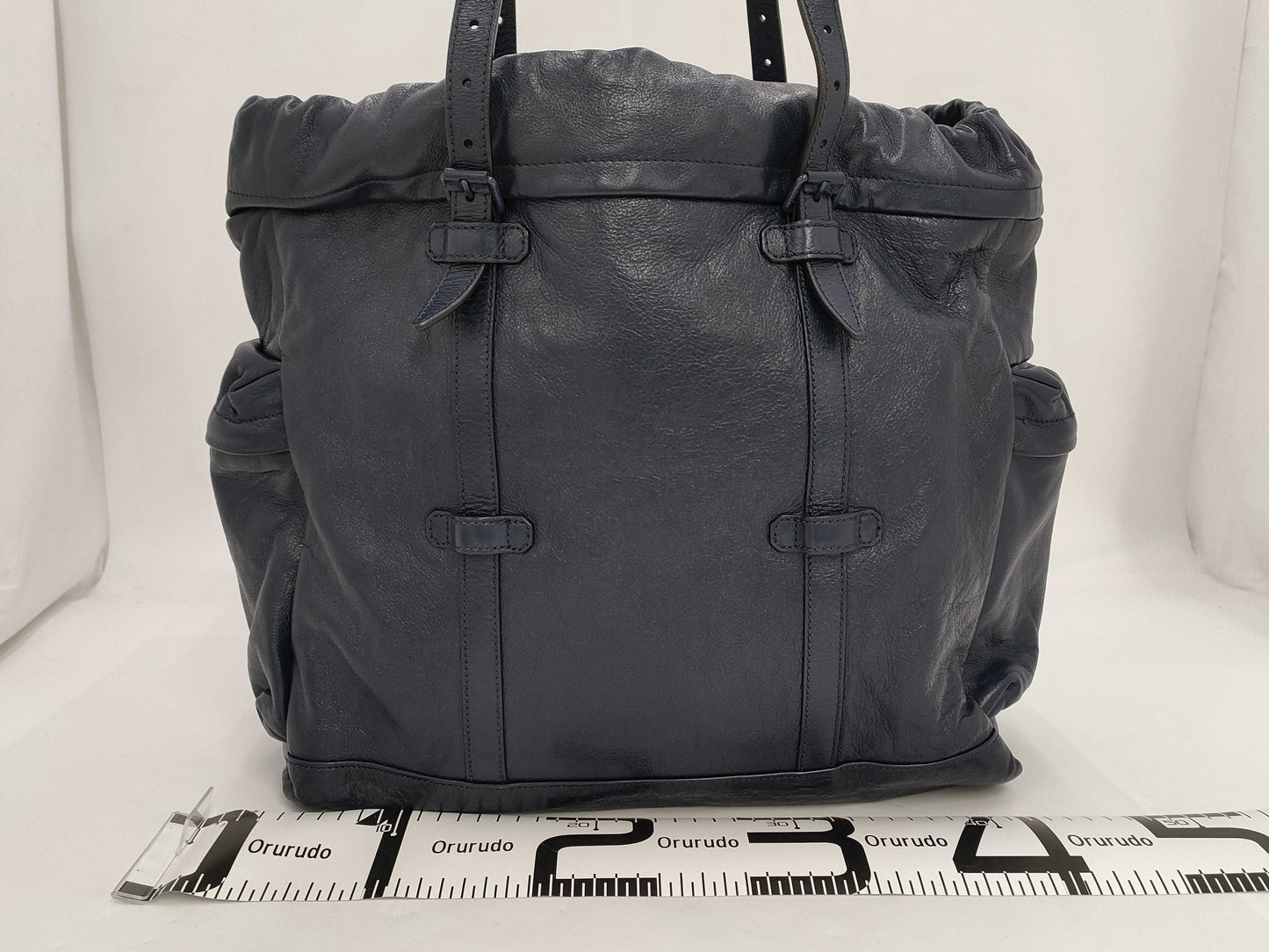 GUCCI Drawstring Tote Bag, Navy