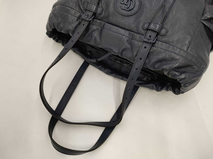 GUCCI Drawstring Tote Bag, Navy