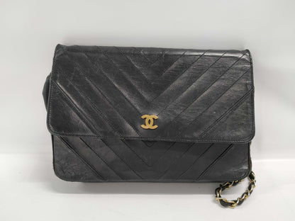 CHANEL CHANEL Shoulder Bag V Stitch Lambskin Bushlock Shoulder Bag