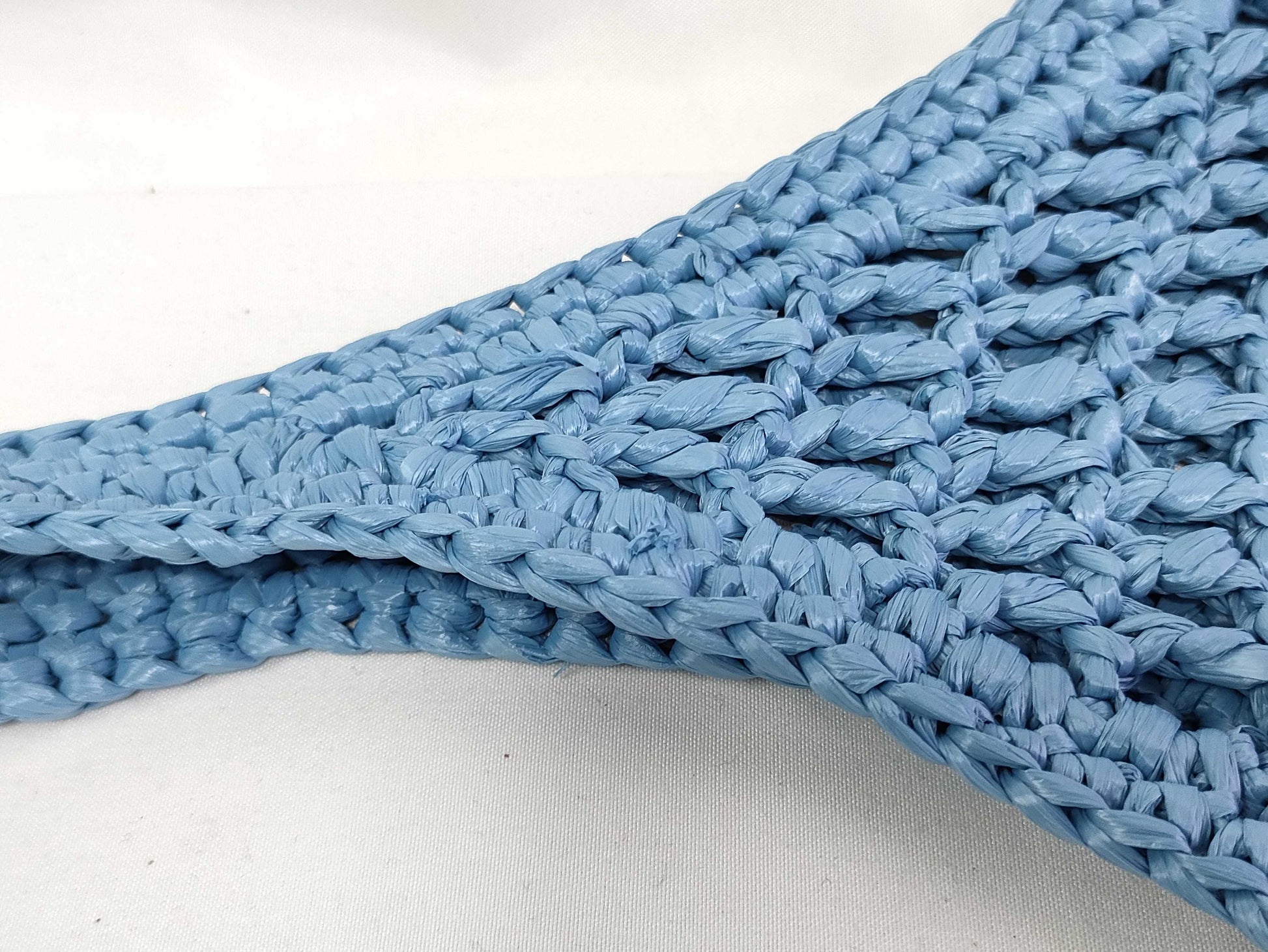 PRADA PRADA Tote Bag Crochet Celeste Handbag
