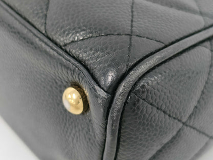 CHANEL CHANEL Matelasse Handbag A20996 Caviar Skin Black Handbag