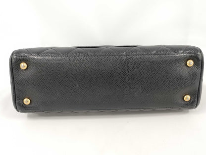 CHANEL CHANEL Matelasse Handbag A20996 Caviar Skin Black Handbag