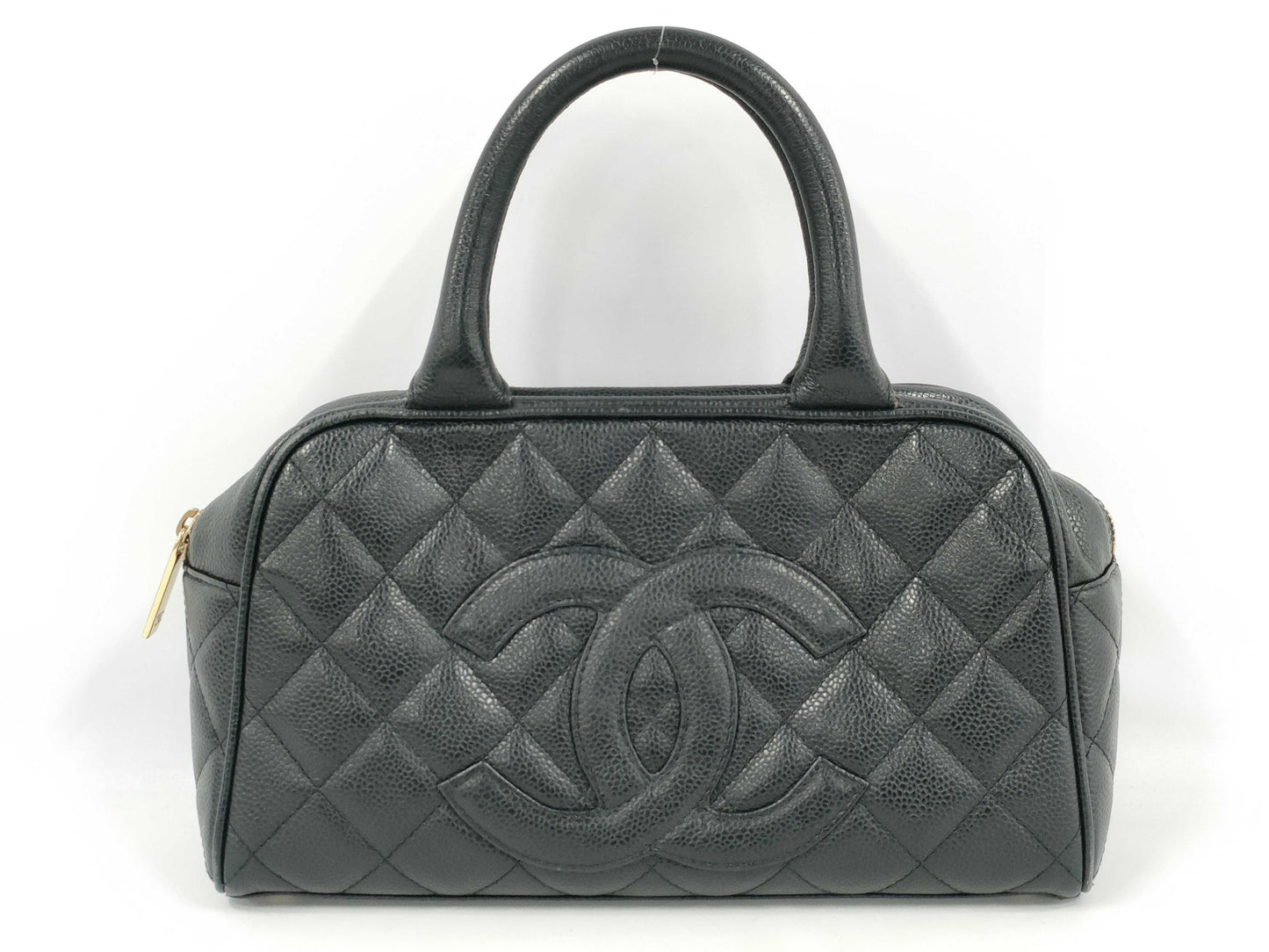 CHANEL CHANEL Matelasse Handbag A20996 Caviar Skin Black Handbag