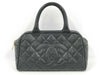 CHANEL CHANEL Matelasse Handbag A20996 Caviar Skin Black Handbag