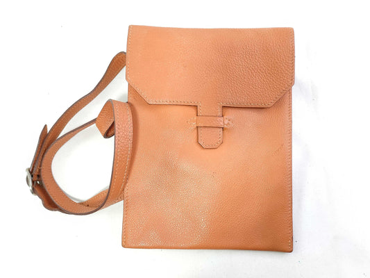 HERMES HERMES Amélie Shoulder Bag, Orange, Ardennes, □D Stamped, Shoulder Bag