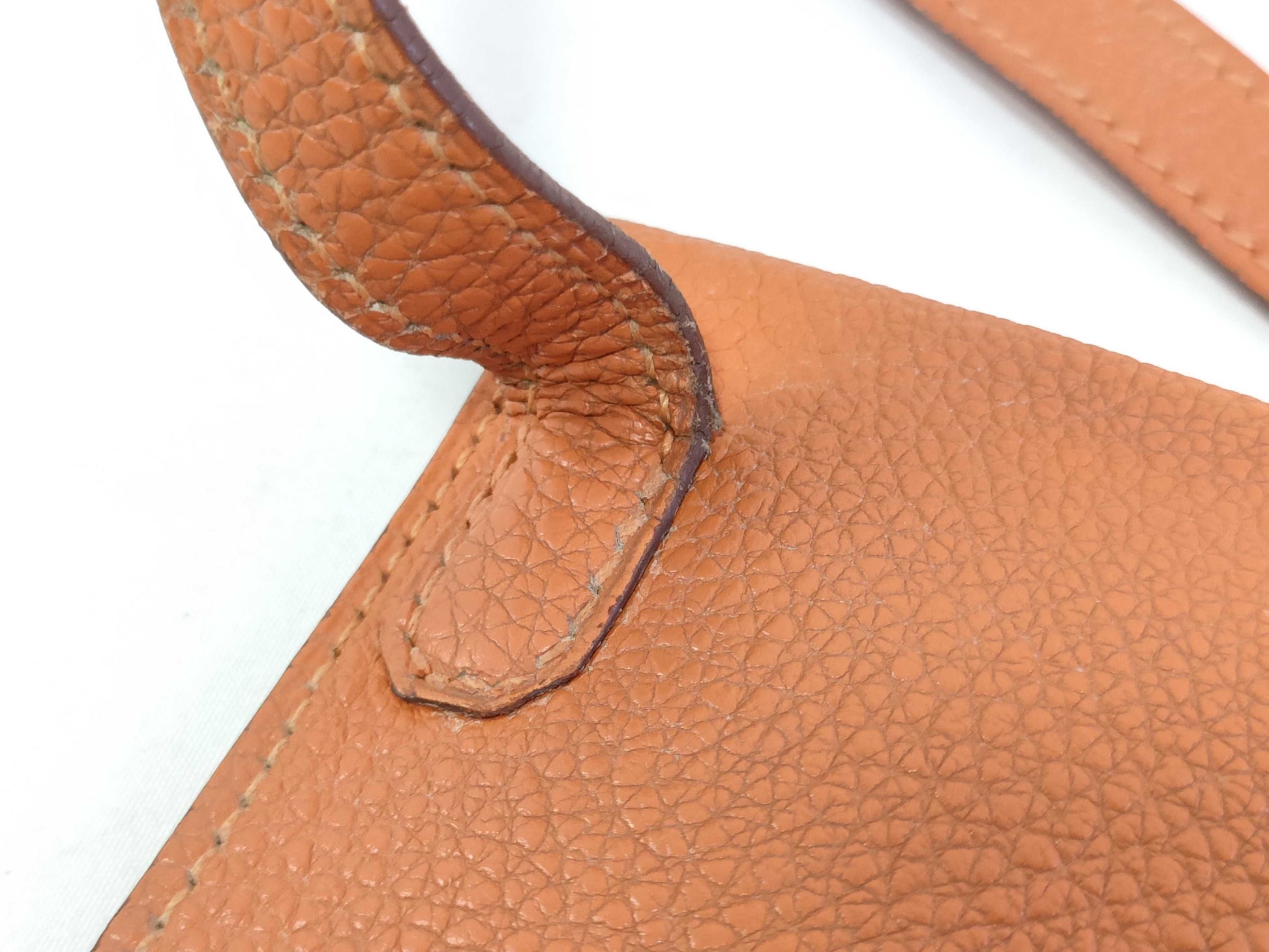 HERMES HERMES Amélie Shoulder Bag, Orange, Ardennes, □D Stamped, Shoulder Bag