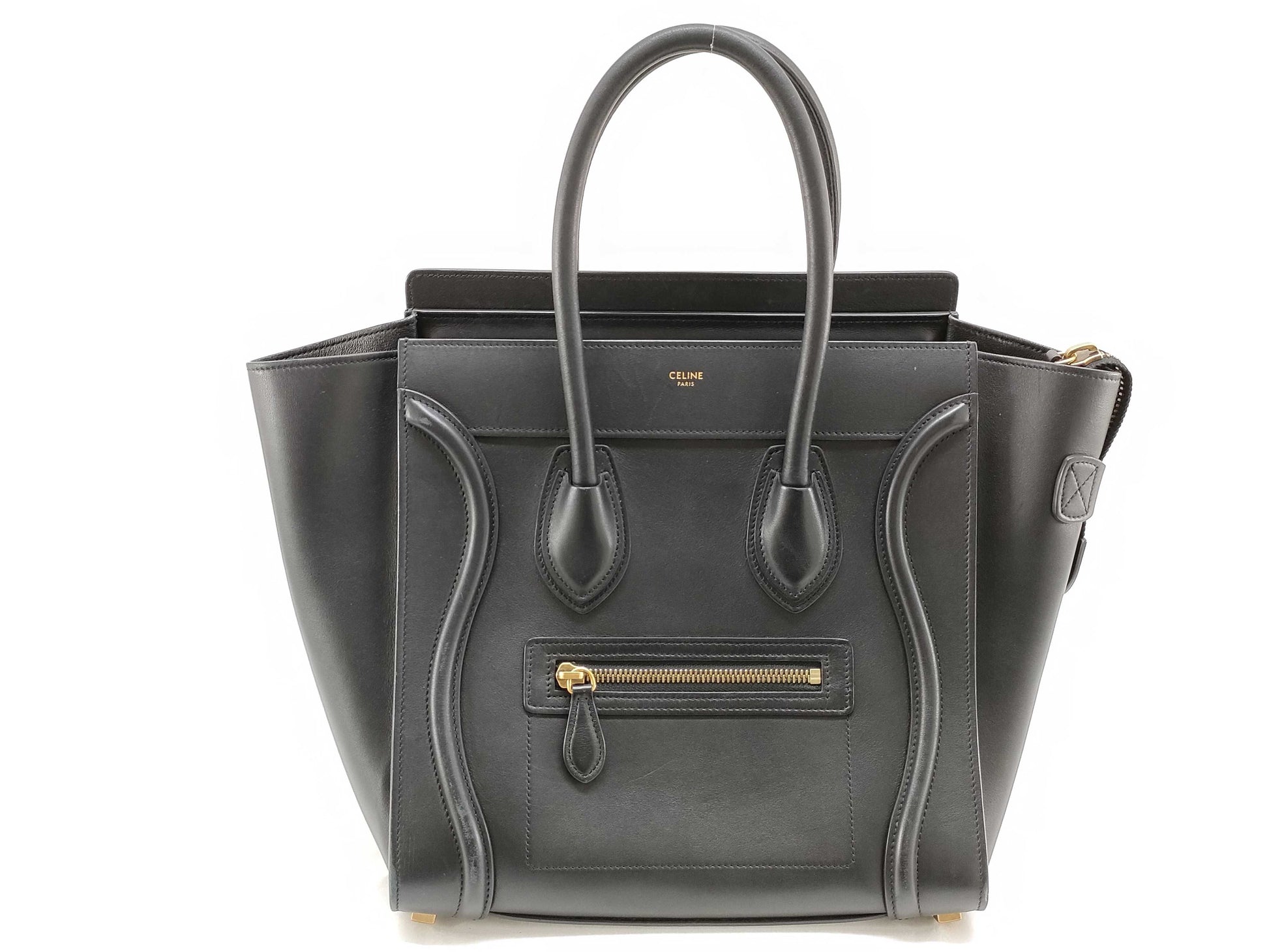 CELINE Luggage Micro Shopper Handbag