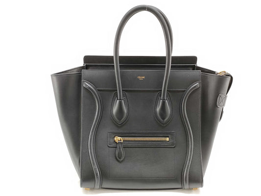 CELINE Luggage Micro Shopper Handbag