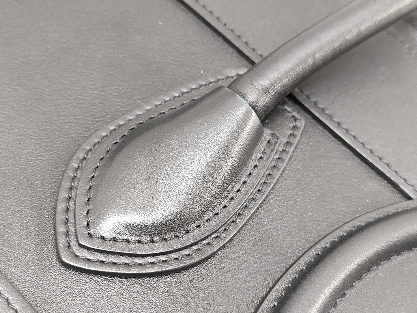 CELINE Luggage Micro Shopper Handbag