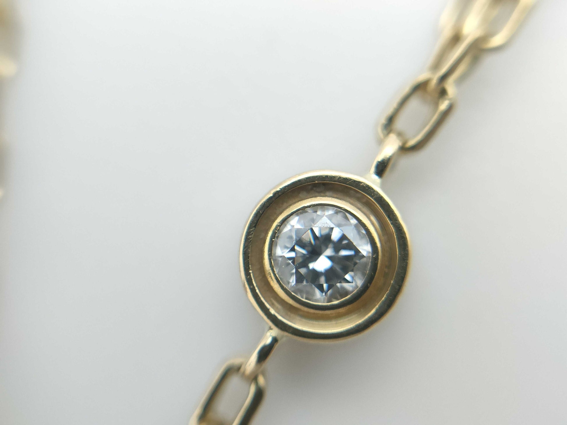 Cartier Love Circle 2PD YG 750 4.2g Bracelet Bangle 