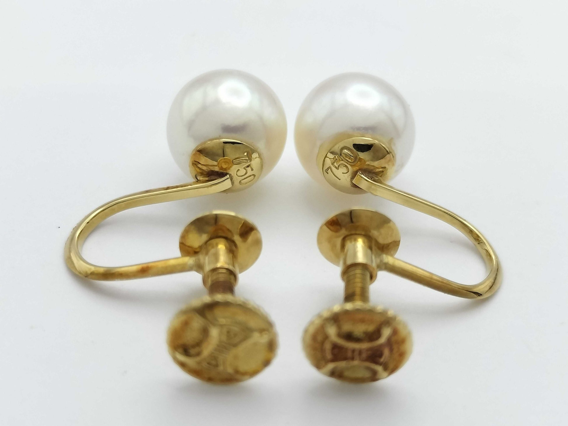 CELINE Pearl Diameter Approx. 6.7-6.8mm 750 2.1g Earrings 