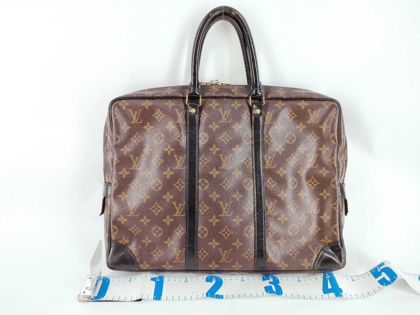 LOUIS VUITTON Monogram Macassar Voyage Business Bag