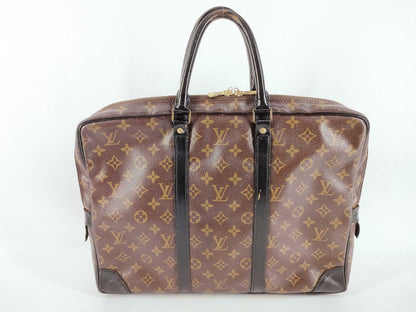 LOUIS VUITTON Monogram Macassar Voyage Business Bag