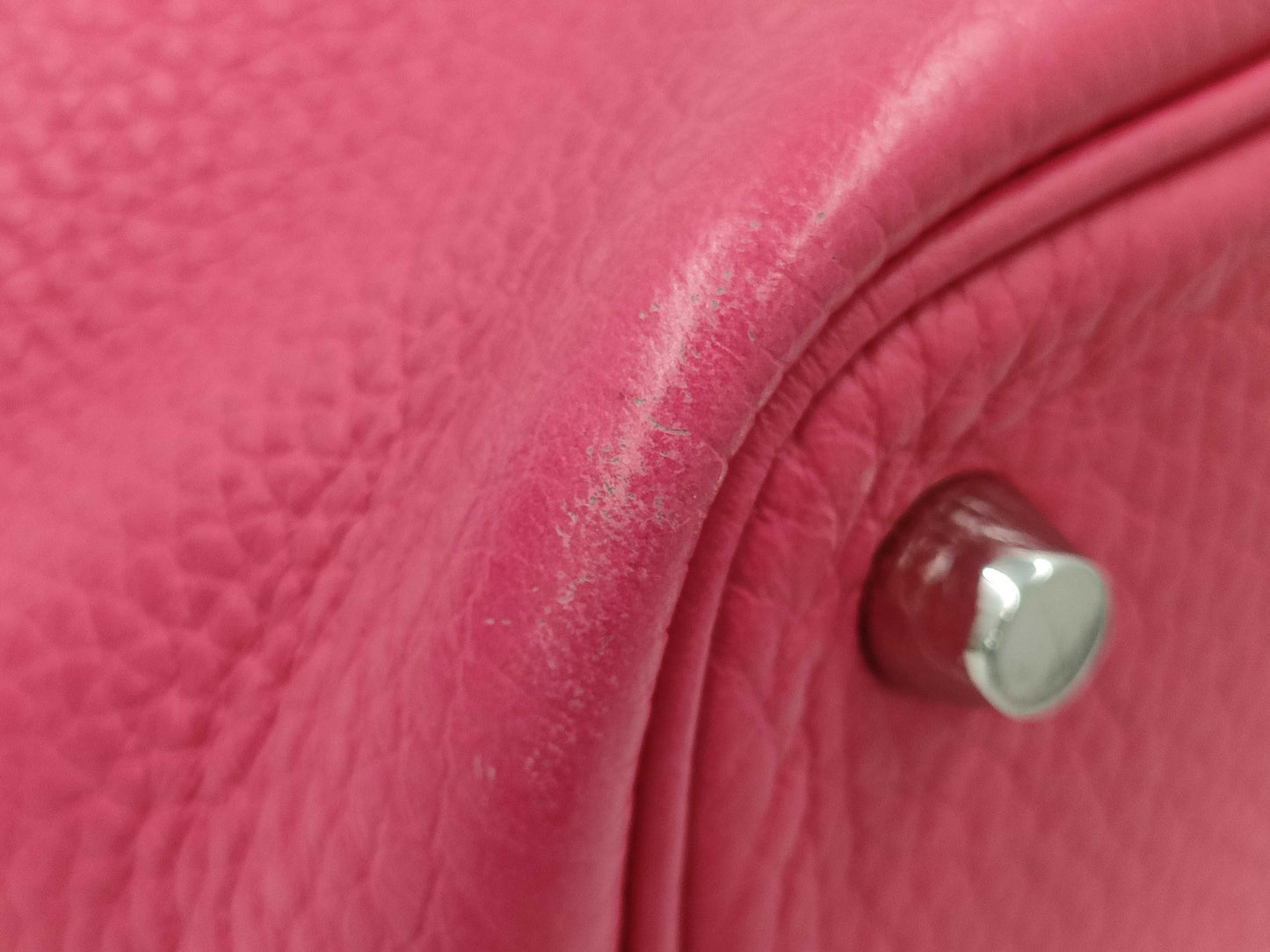 HERMES Picotan Lock Triyon Clemence PM Pink Handbag Handbag