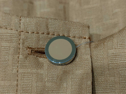 HERMES Bohemian Mosaic Short Dress, Light Brown