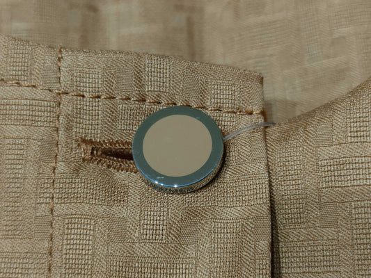 HERMES Bohemian Mosaic Short Dress, Light Brown