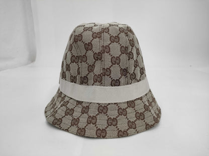GUCCI GG Canvas Bucket Hat, Brown, Size M, Other Accessories