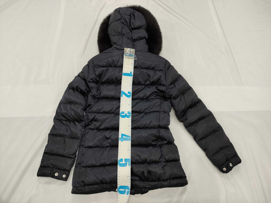 PRADA Prada Triangle Tag Fox Fur Down Coat Navy #36 Coat