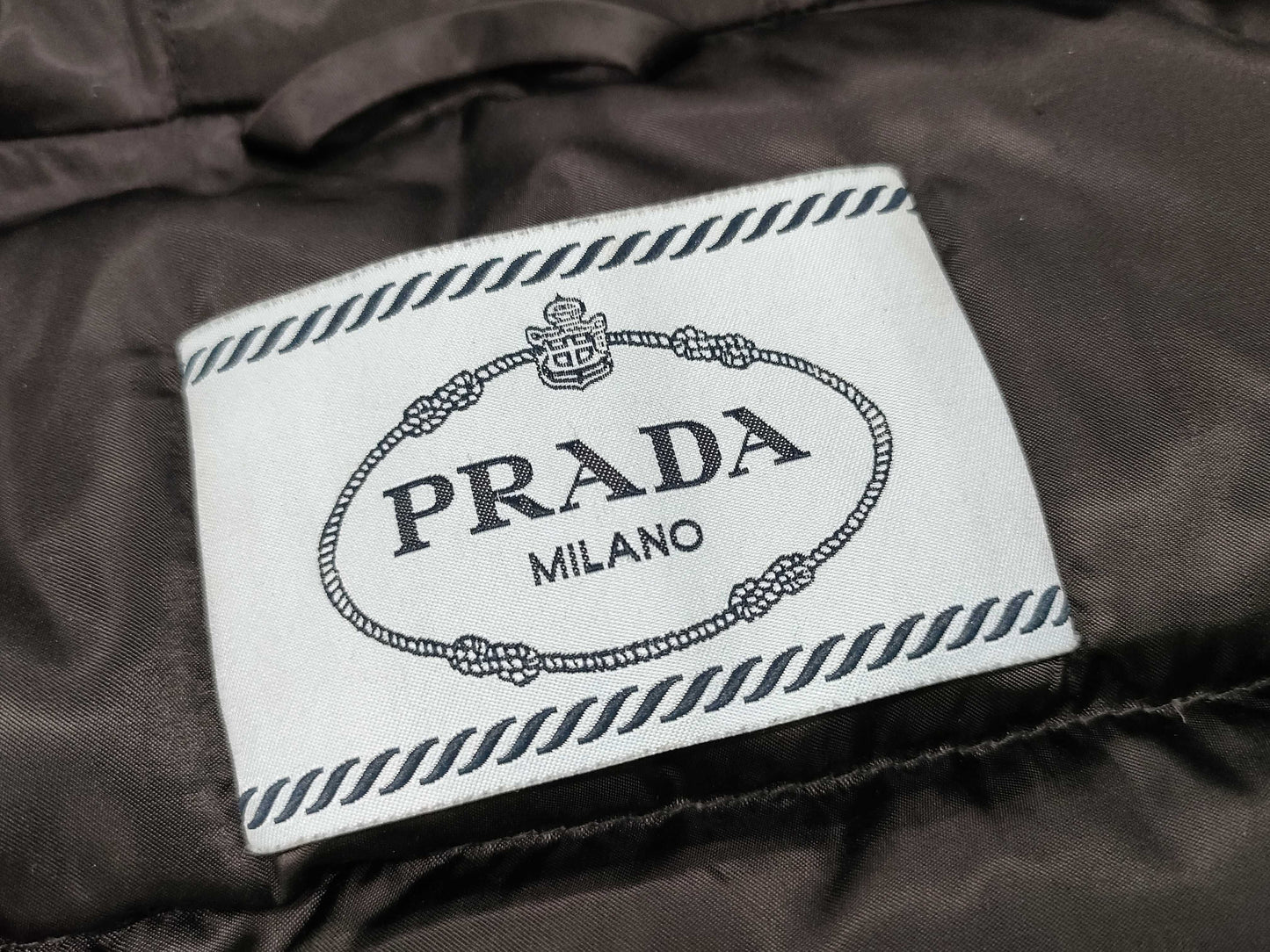 PRADA Prada Triangle Tag Fox Fur Down Coat Navy #36 Coat