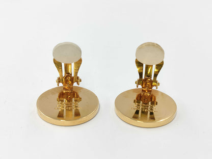HERMES Corozo Gold Earrings