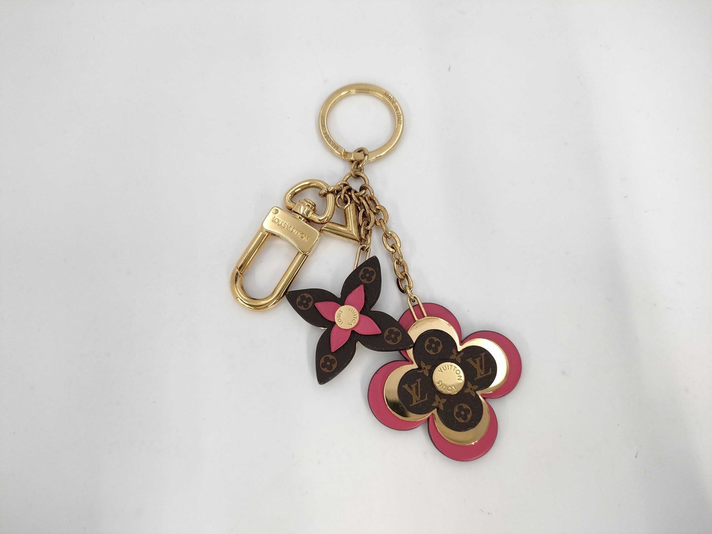 LOUIS VUITTON Blooming Flower Keychain M63084 OB0251 Charm