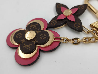LOUIS VUITTON Blooming Flower Keychain M63084 OB0251 Charm