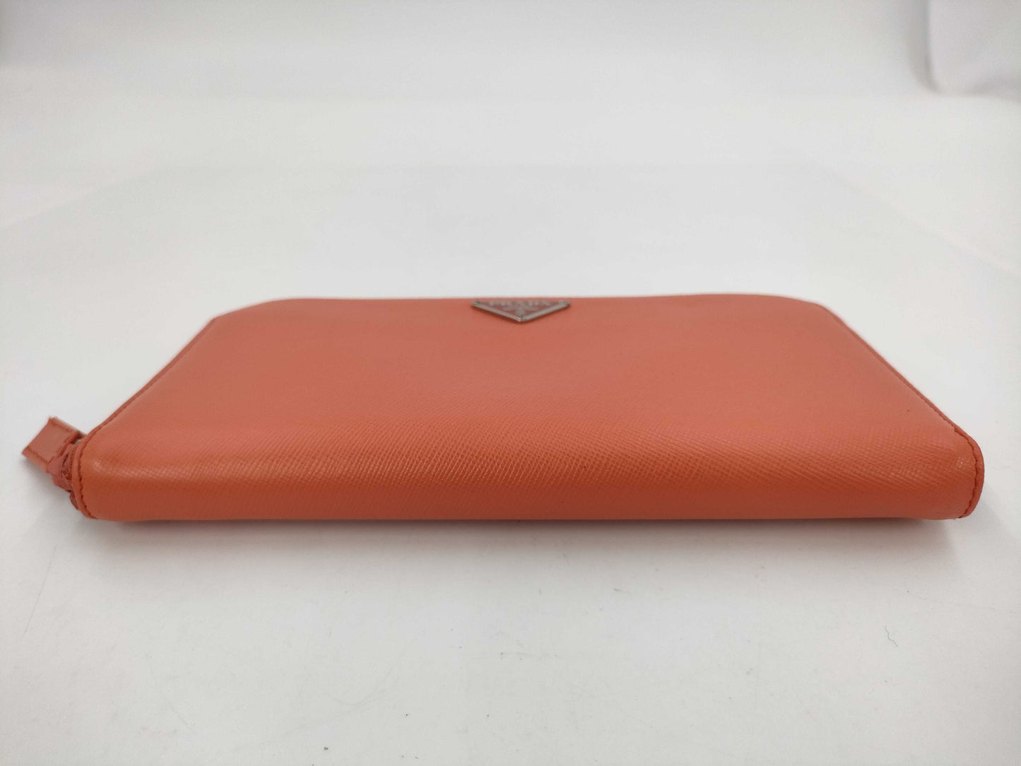 PRADA Saffiano Round Zip Long Wallet M506A Paprika Wallet