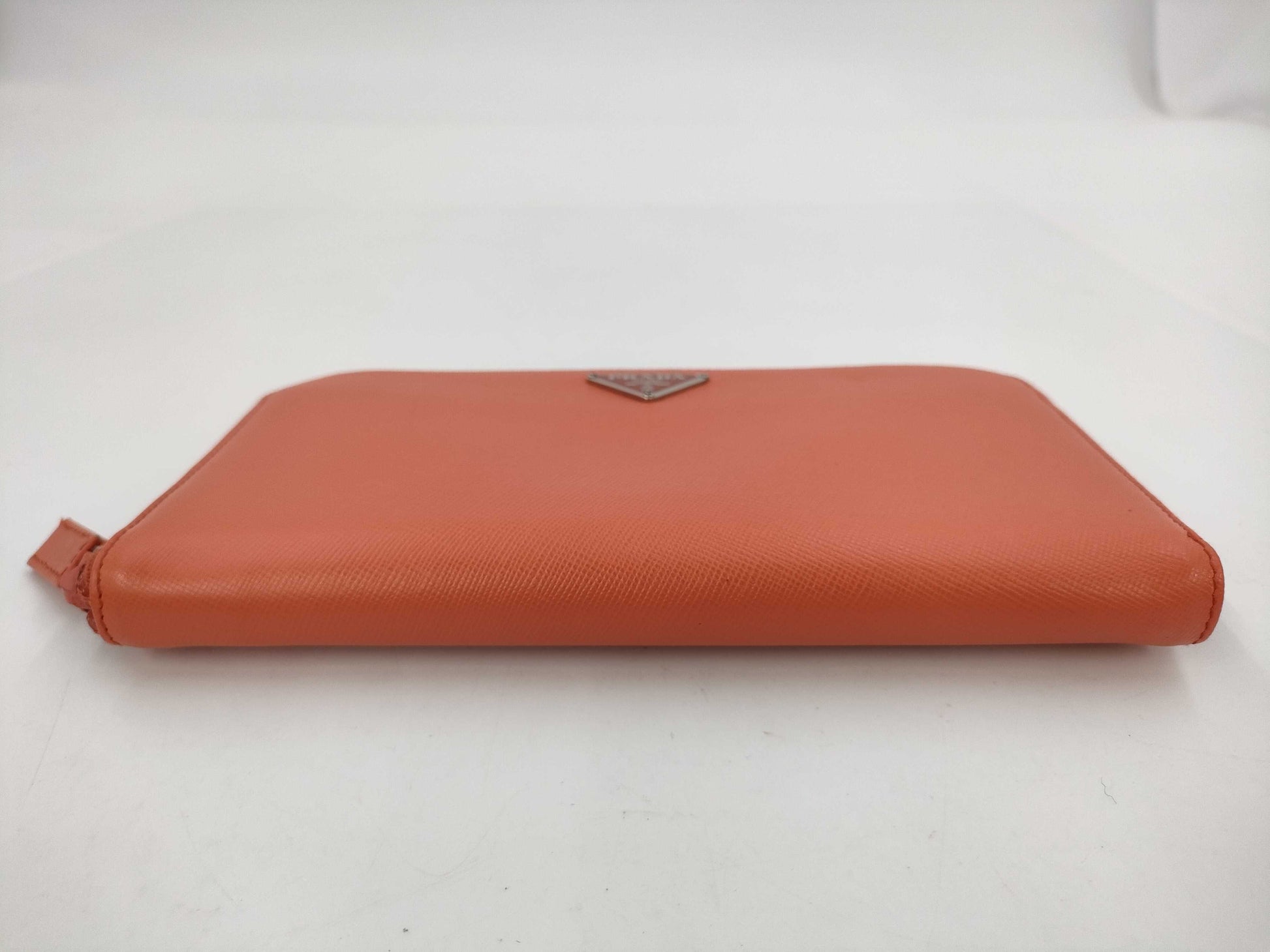 PRADA Saffiano Round Zip Long Wallet M506A Paprika Wallet