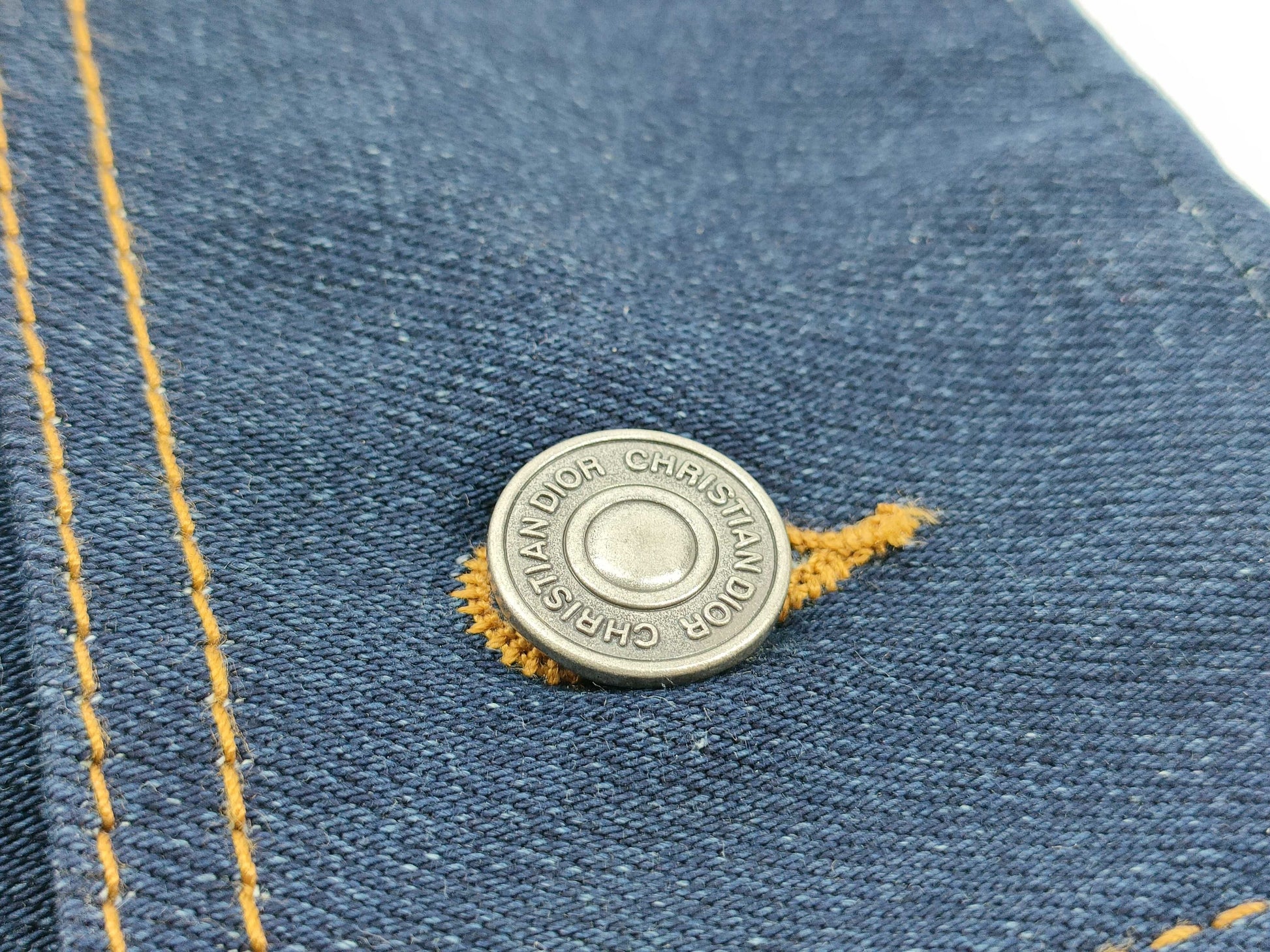 Dior denim clutch bag, blue, second bag