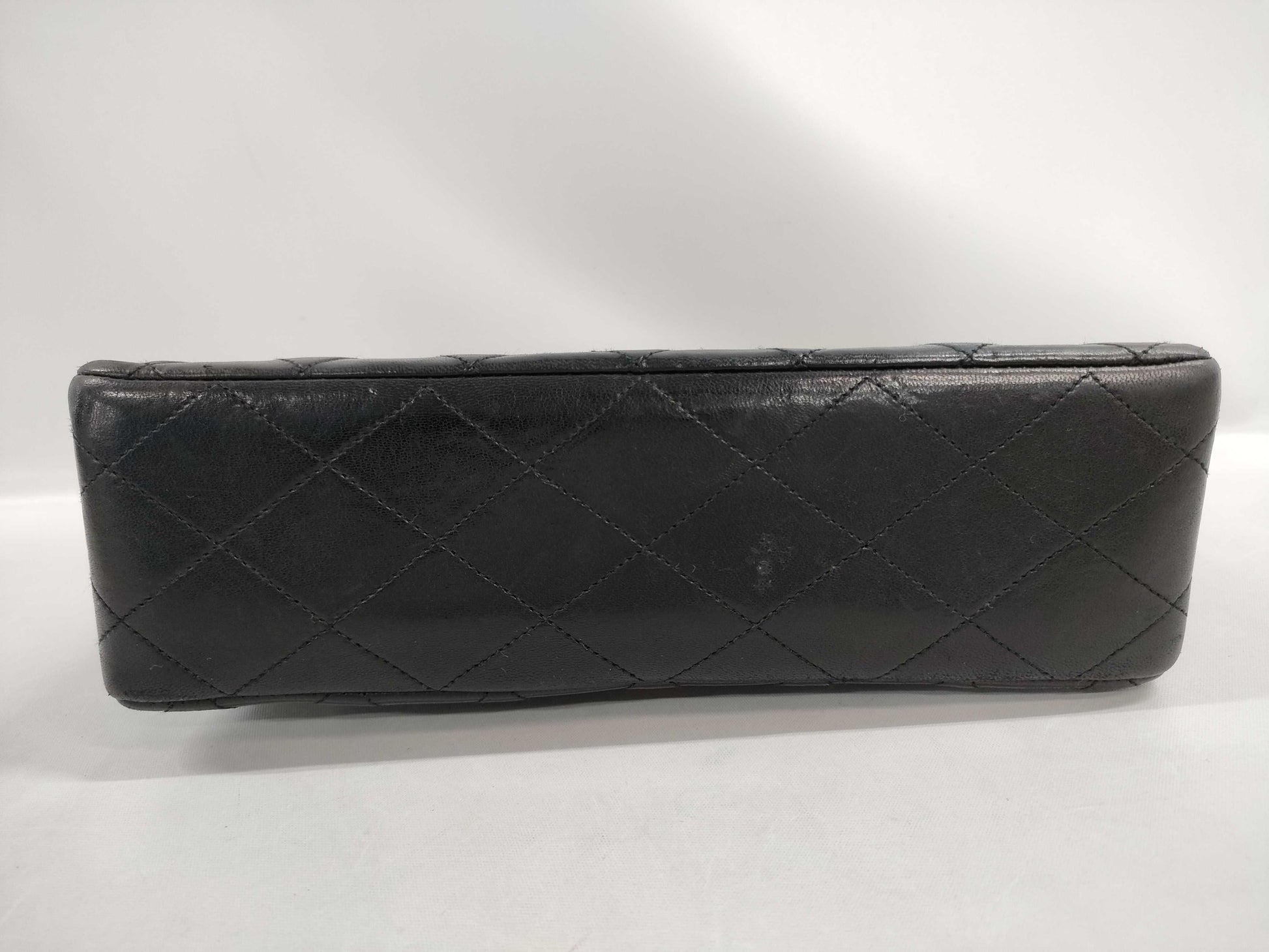 CHANEL Matelasse Lambskin Double Flap Double Chain Bag in Black with Gold Hardware, 1119943 Shoulder Bag