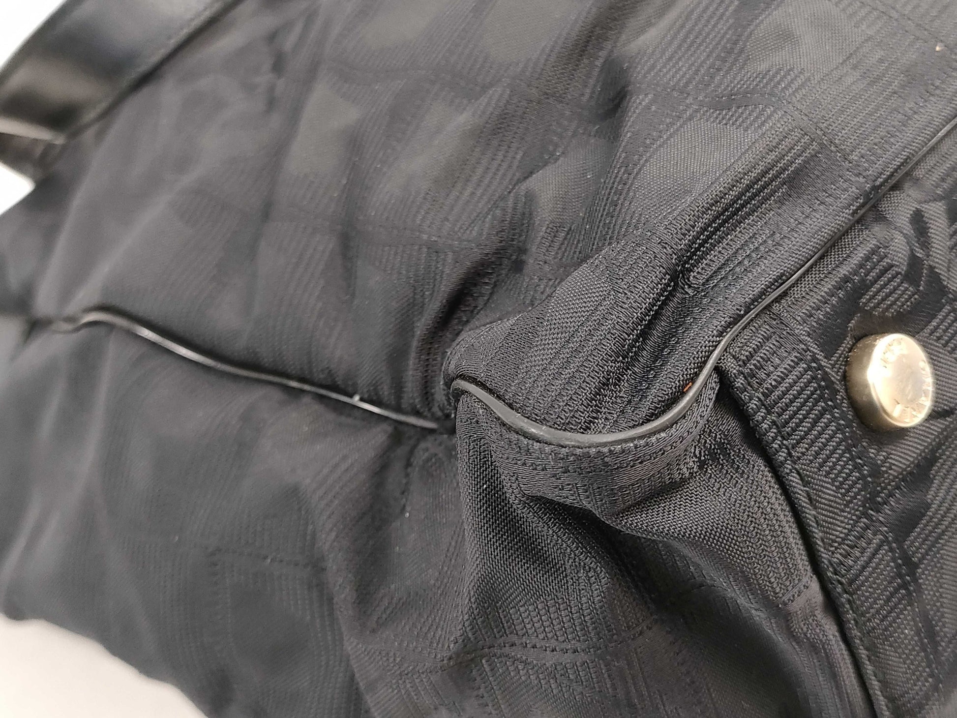 CHANEL New Travel Line Nylon and Leather Tote Bag, Black, No Warranty, 8521384