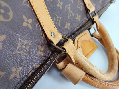 LOUIS VUITTON Monogram Keepall 55 M41424 844SD Boston Bag