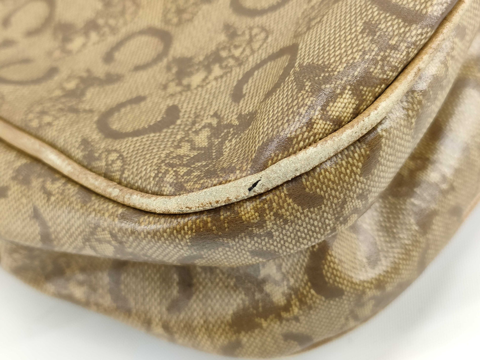 CELINE C Macadam Shoulder Bag