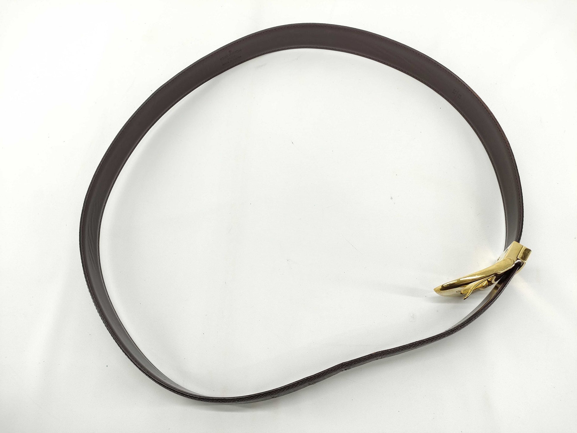 LOUIS VUITTON LV Taiga Santur Belt Brown Belt