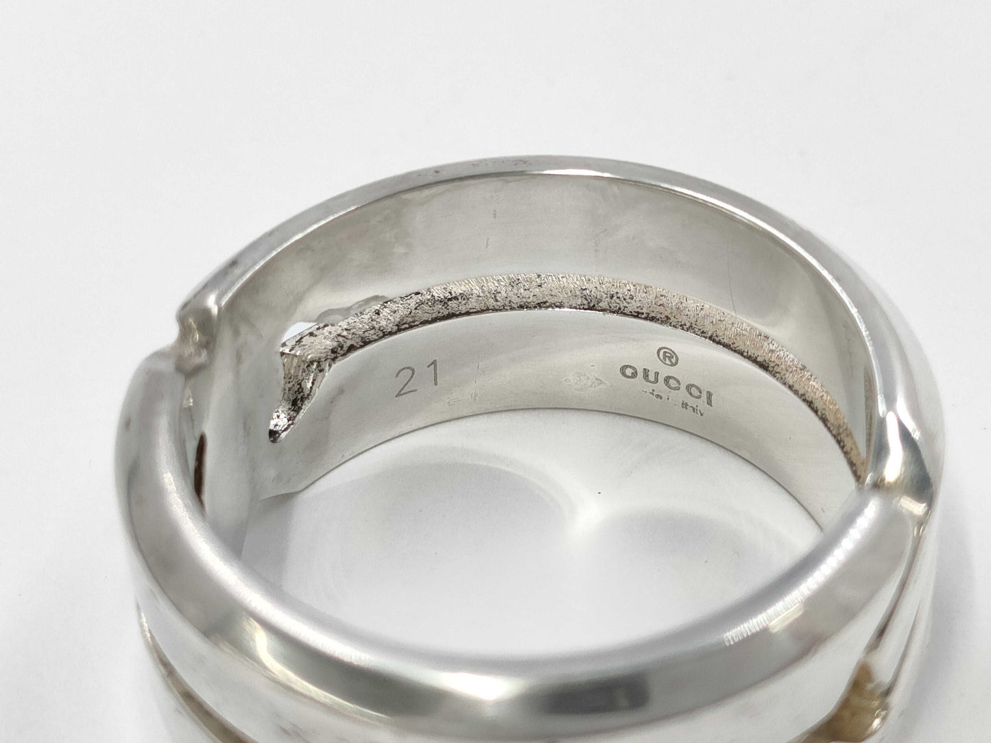 GUCCI Gucci SV925 Logo Ring Ring