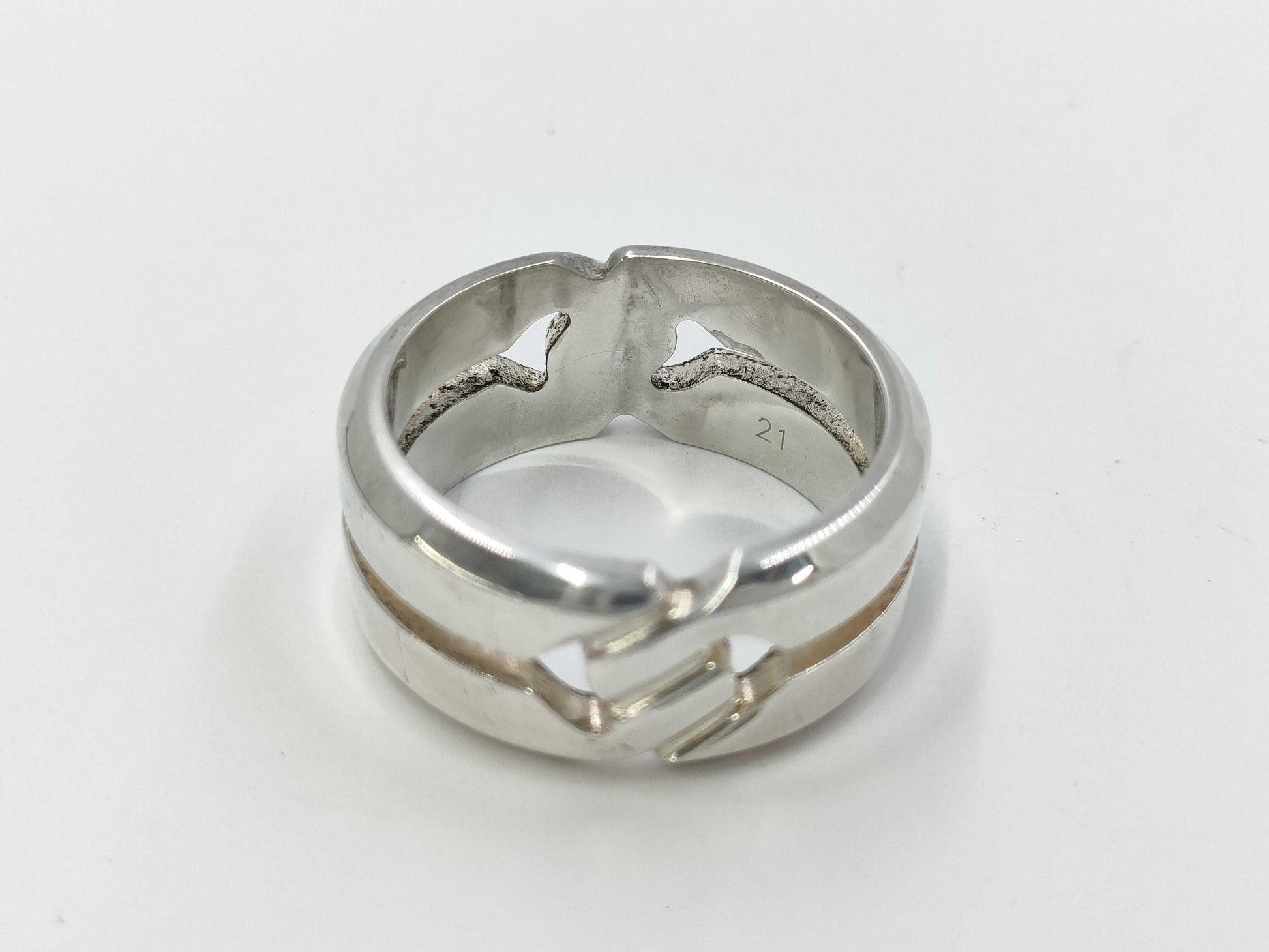 GUCCI Gucci SV925 Logo Ring Ring