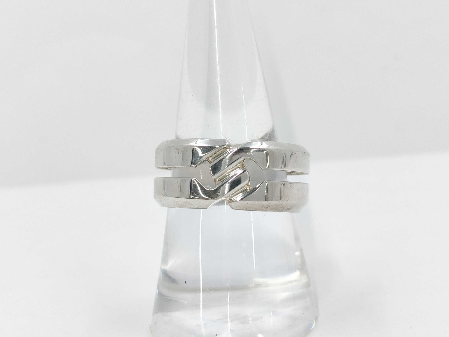 GUCCI Gucci SV925 Logo Ring Ring