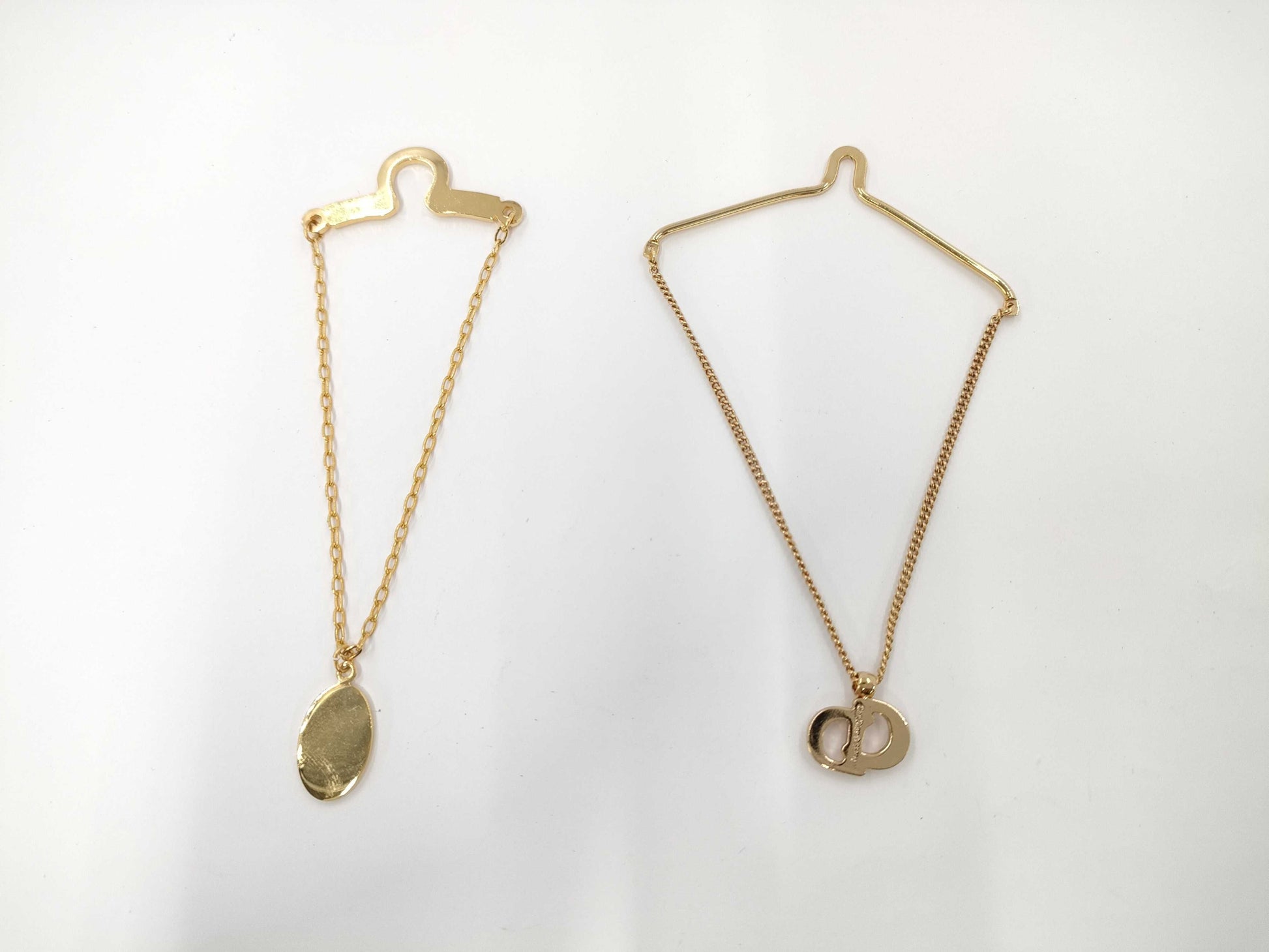 Dior Dior Logo Tie Chain Tie Pin Set of 2 Other Accessories