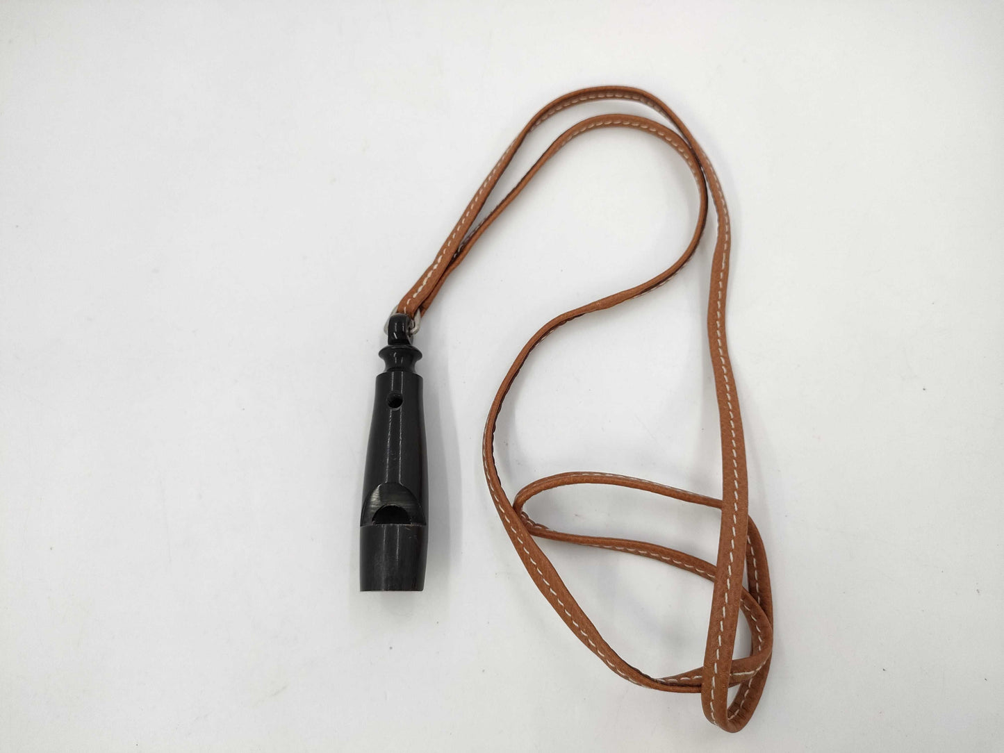 HERMES Buffalo Horn Whistle Necklace Other Accessories