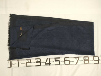 LOUIS VUITTON Monogram Stole, Navy, with Tags, Other Apparel