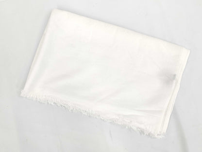 LOUIS VUITTON Monogram Stole White with Tag Other Apparel