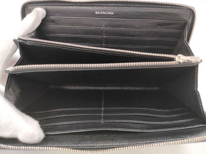BALENCIAGA Round Zipper Long Wallet Black 594317 Accessories: Box Storage Bag Wallet