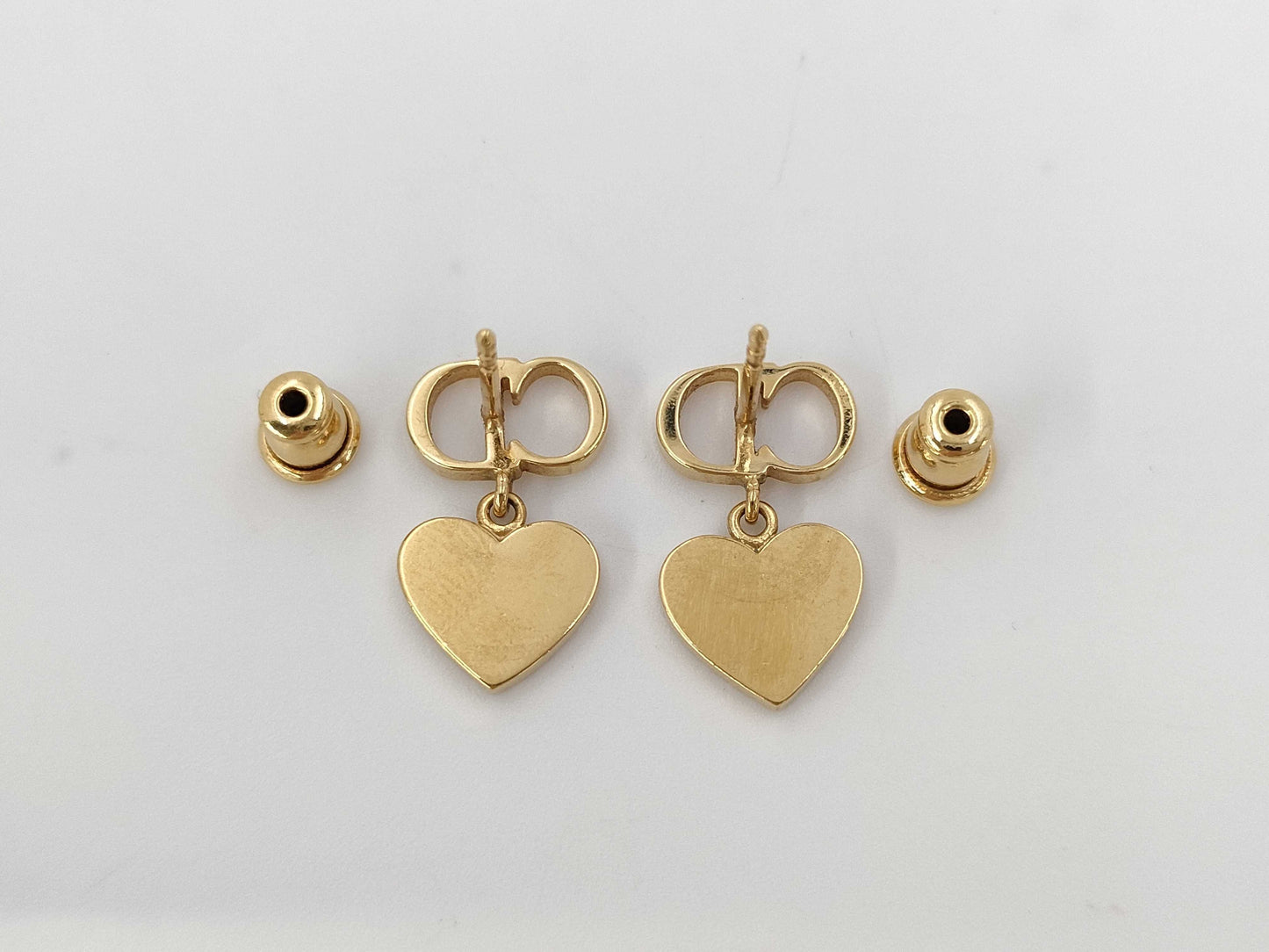 Dior Clair D Lune Heart Earrings Accessories: Box Storage Bag Earrings