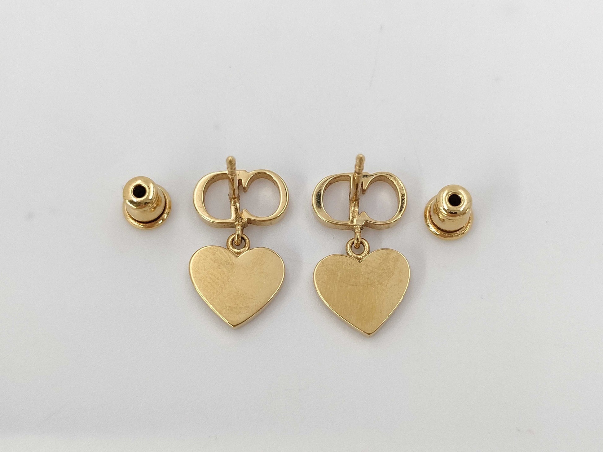 Dior Clair D Lune Heart Earrings Accessories: Box Storage Bag Earrings