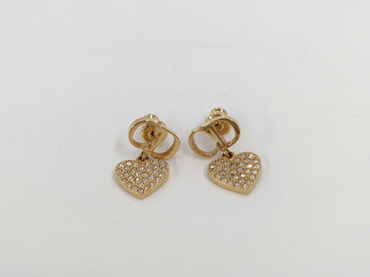 Dior Clair D Lune Heart Earrings Accessories: Box Storage Bag Earrings
