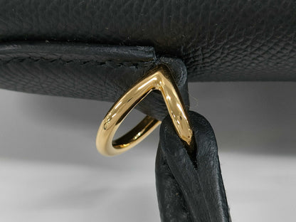 HERMES Kelly 28, exterior stitching, Noir, G hardware, Epson, K stamp, new, black handbag