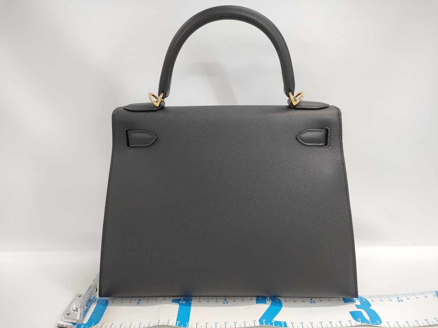 HERMES Kelly 28, exterior stitching, Noir, G hardware, Epson, K stamp, new, black handbag